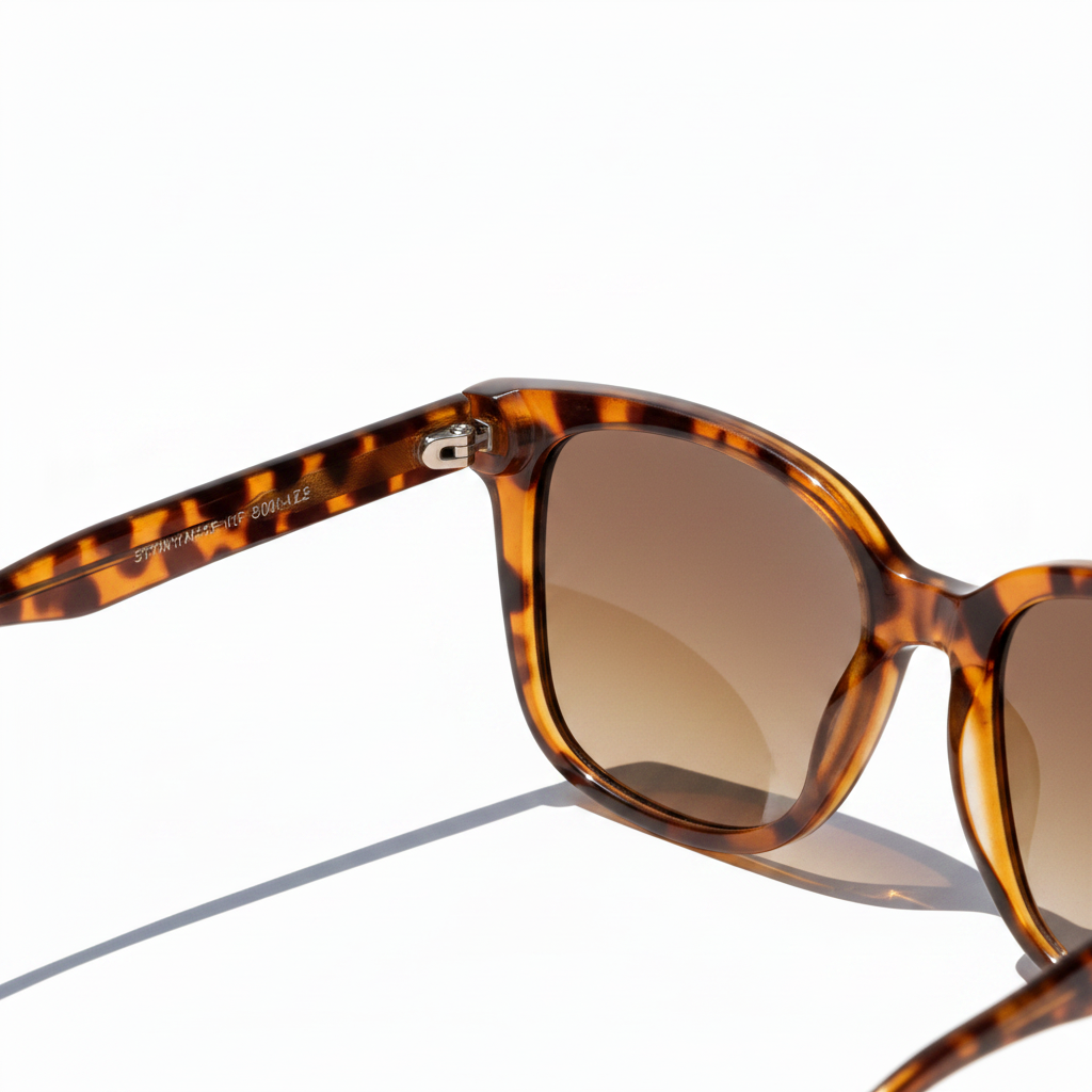 Women’s Soft Square Sunglasses with Havana Pattern Frame
