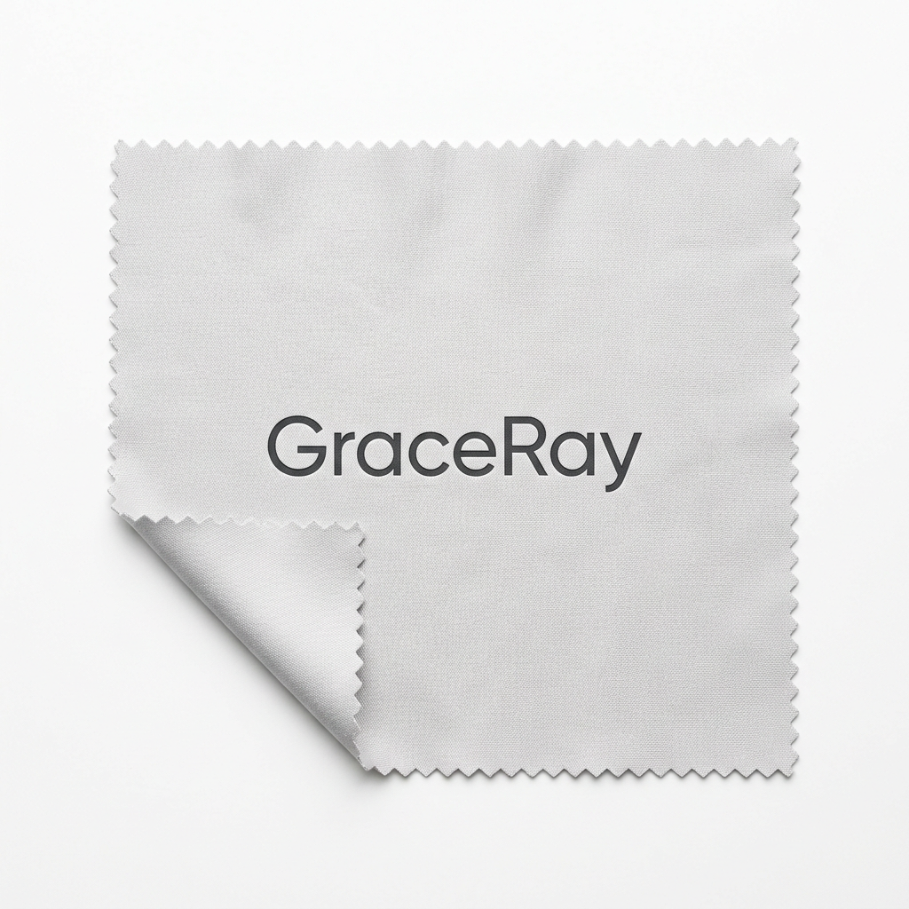Custom printed microfiber cleaning cloth with logo for eyewear and electronics promotions.