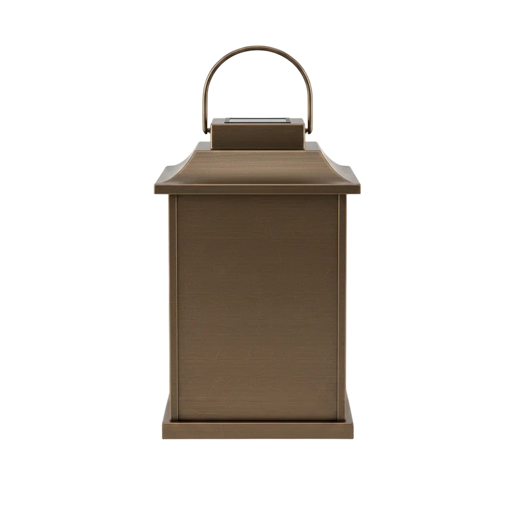 Solar Garden Lantern with Decorative Patterned Light