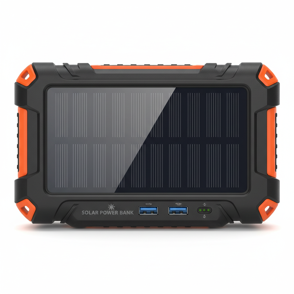 Portable Solar Charger for Outdoor Electronics