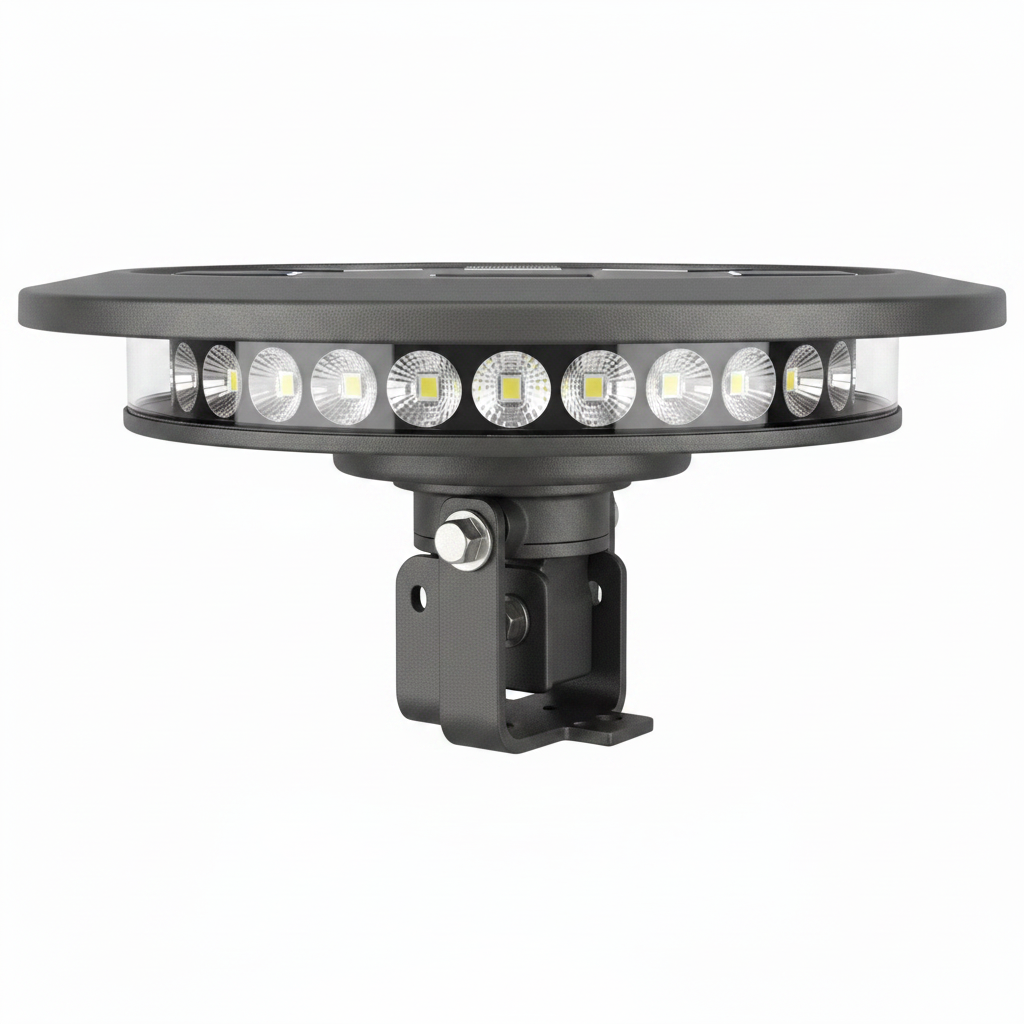 Solar Flagpole Light with 360-Degree Illumination