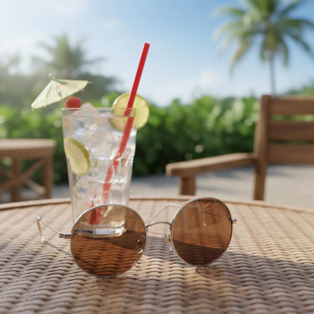 Retro Large Round Frame Sunglasses