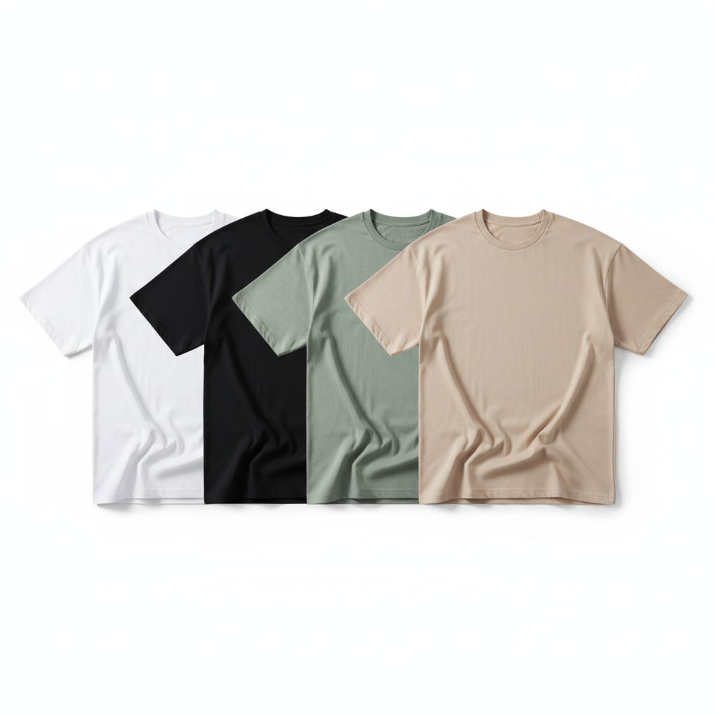 Multiple colors flat lay