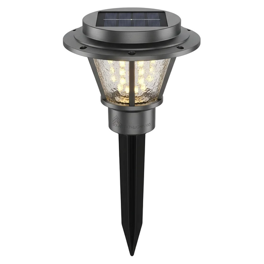 Solar Garden Pathway Light with Ground Stake on pure white background