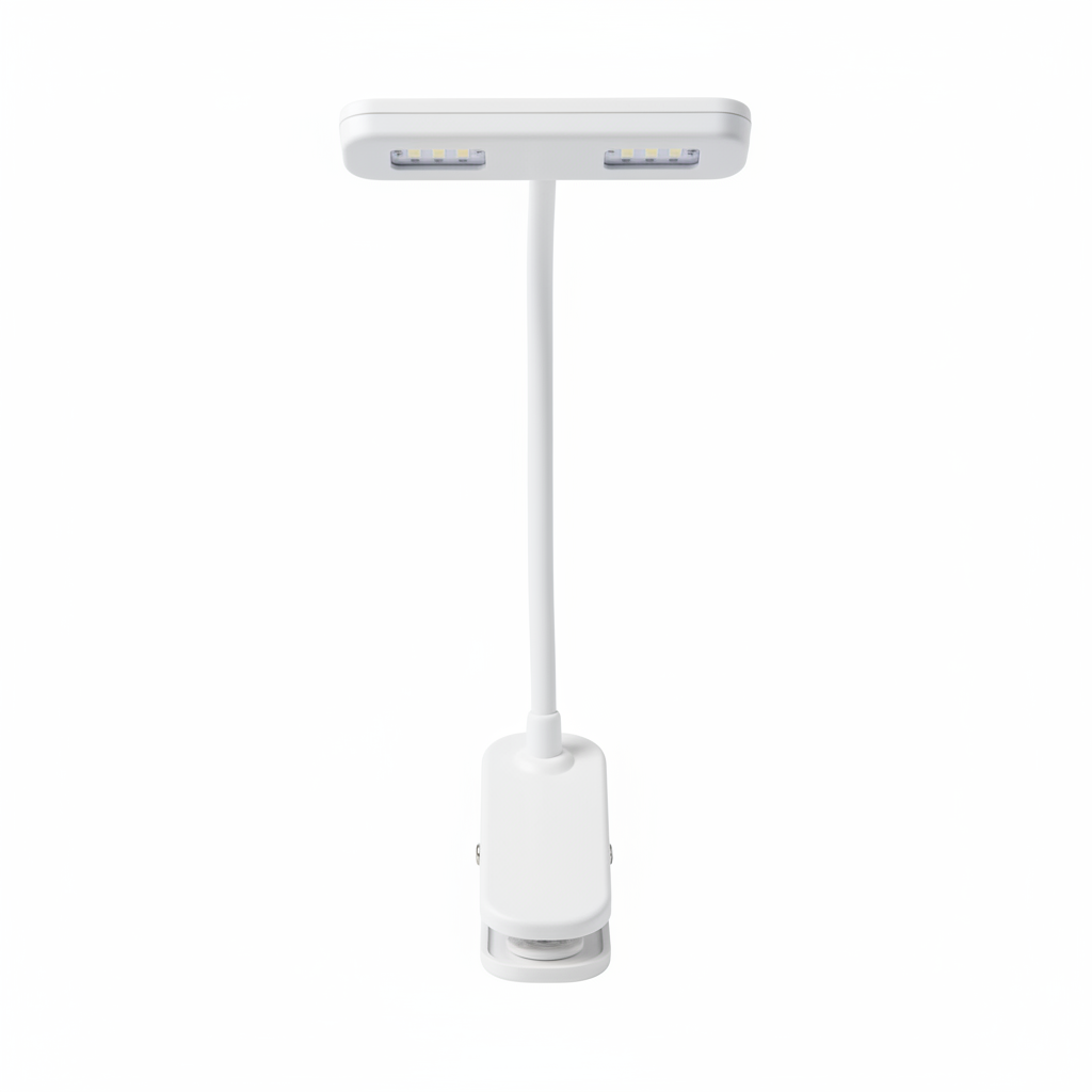 Portable LED Book Light with Flexible Neck