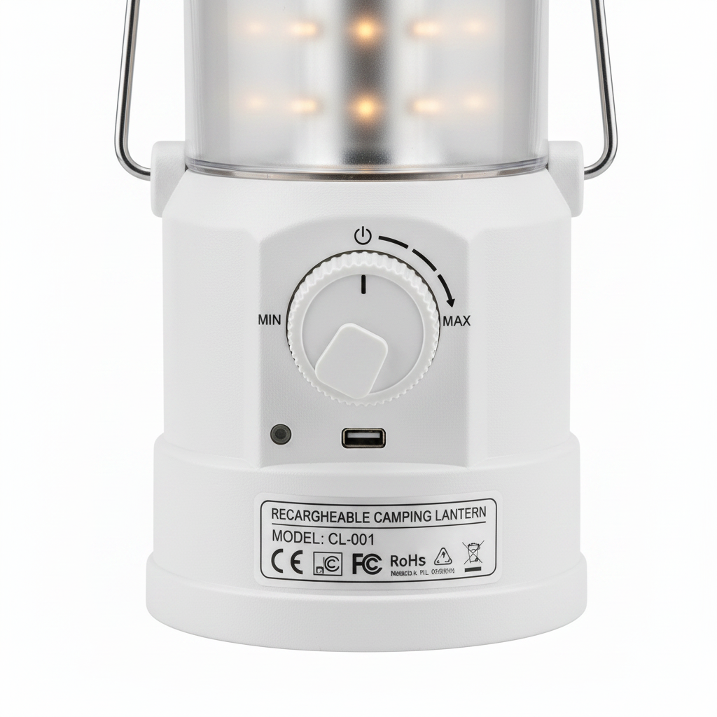 Rechargeable Camping Lantern with Dimmable LED