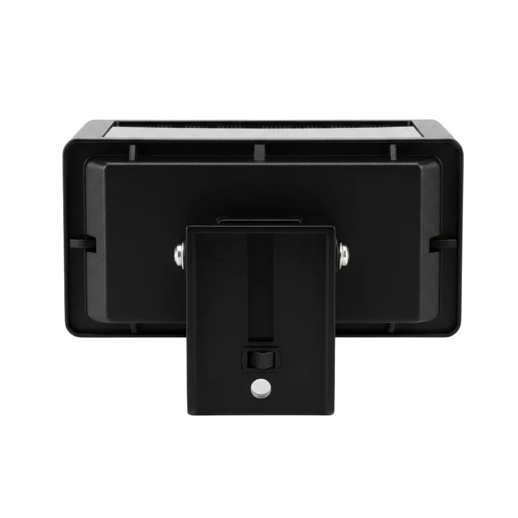 Back view of Solar Fence Light showing mounting bracket
