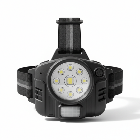 ไฟฉายคาดศีรษะ LED เซ็นเซอร์ตรวจจับความเคลื่อนไหว
