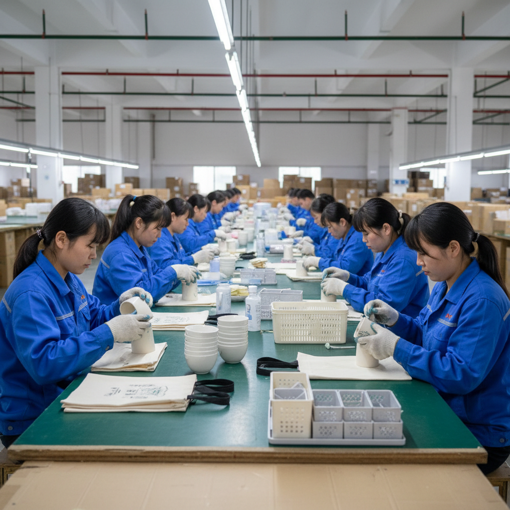 Normal Chinese Factory Workers